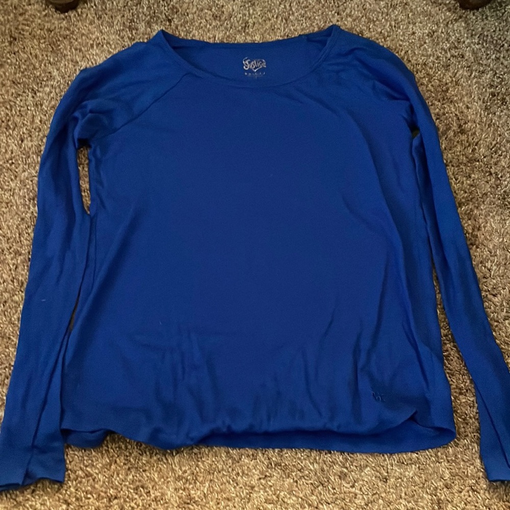 Blue Long sleeve shirt Size: 16 Brand: Justice